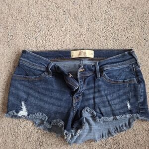 Hollister Dark Blue Jean Shorts